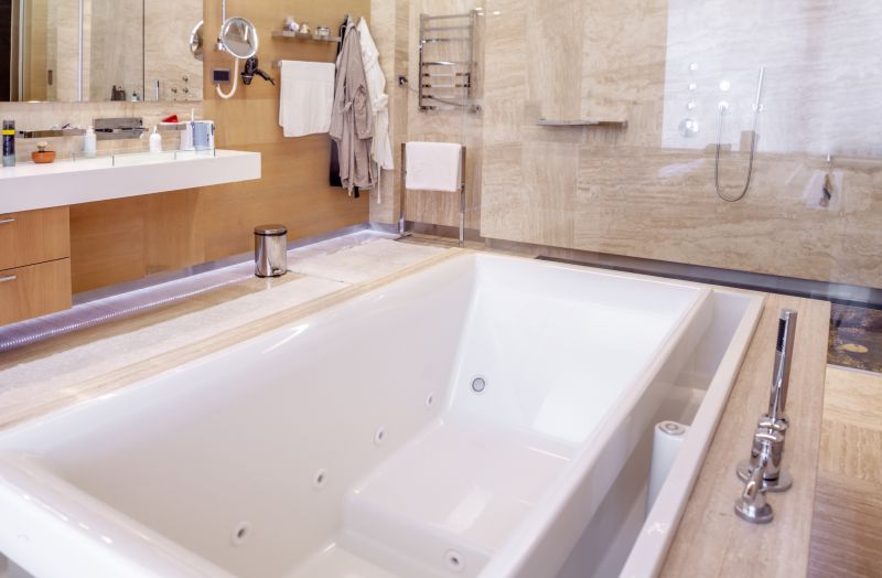 Modern Bathtub with Jets